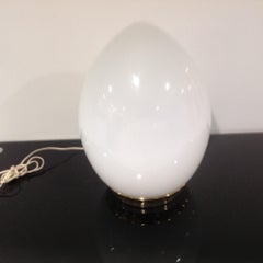Reggiani Signed Italian Egg Form Decorative Table Lamp