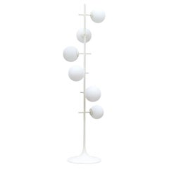 Reggiani Style Multi Milk Glass Globe Floor Lamp