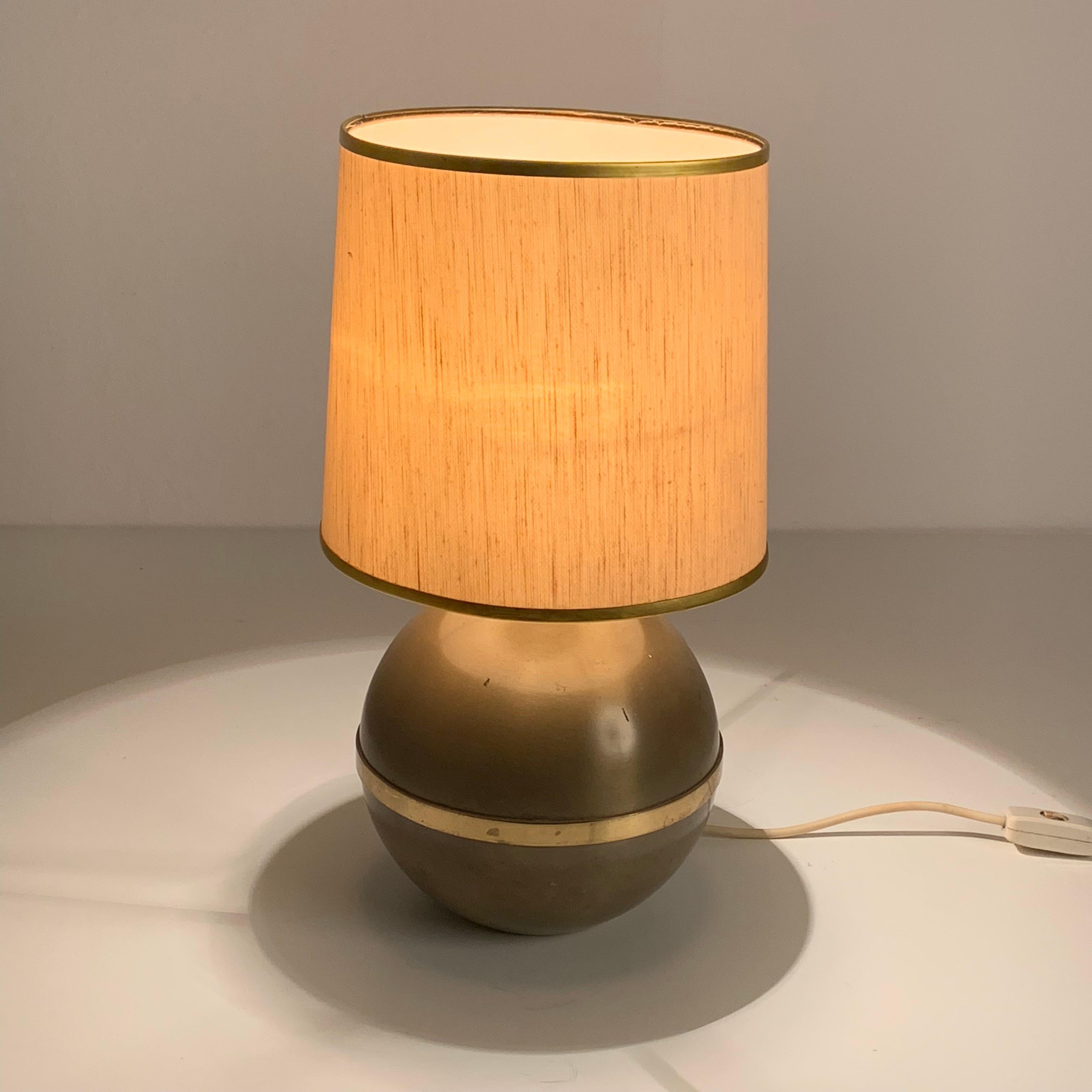Reggiani, lampe de bureau italienne en métal et laiton, Italie, années 1970 en vente 3
