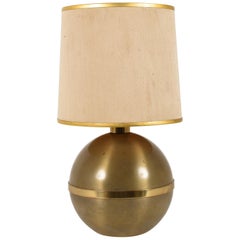 Vintage Reggiani, Table Lamp Italian Metal and Brass, Italy 1970s