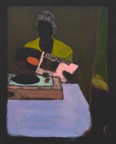 Playing Dub Records at Fima Post, 2024 (figure jouant d'un vinyle)