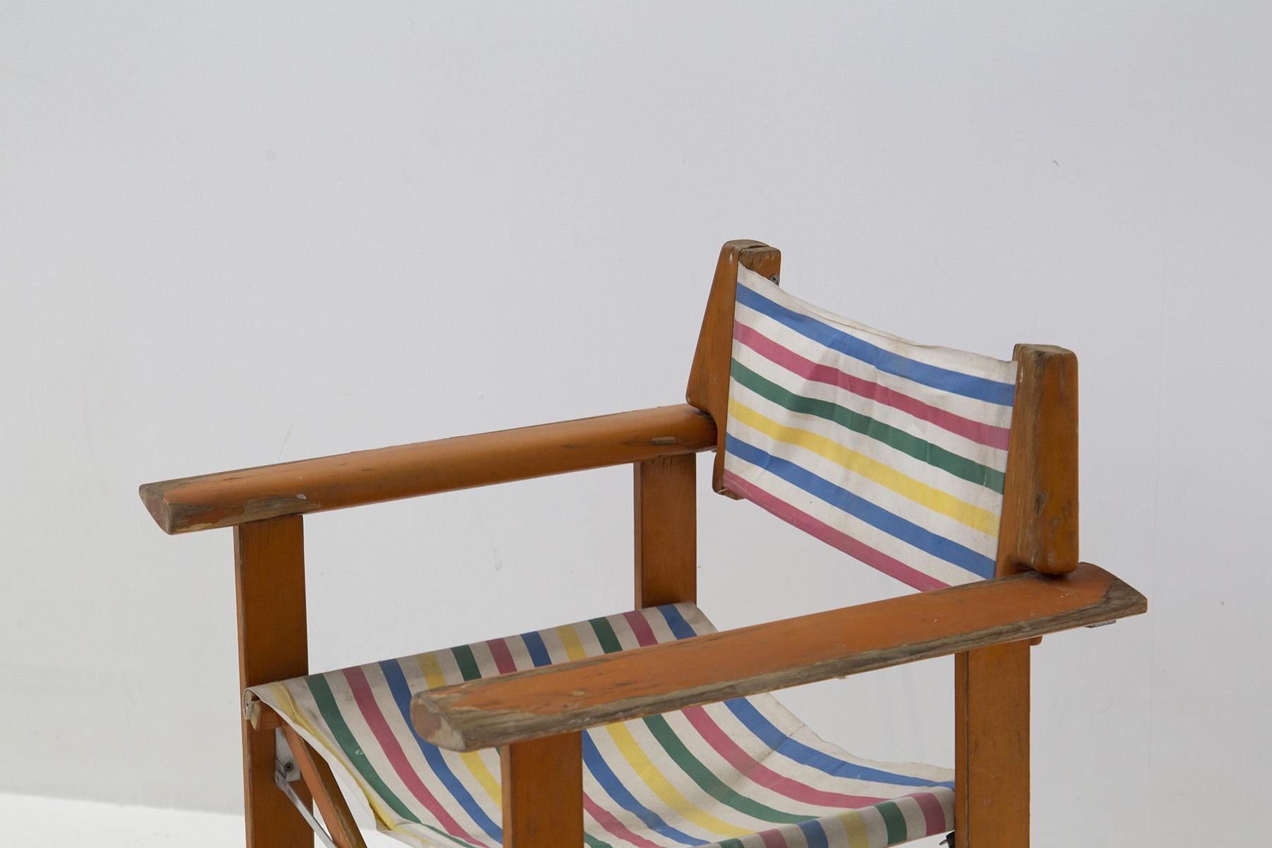 Italian Regguiti Safari Style Foldable Armchairs
