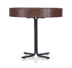 Bronze Mirror 20-Inch Top Coffee Table with Imbuia Finish – Regia Collection