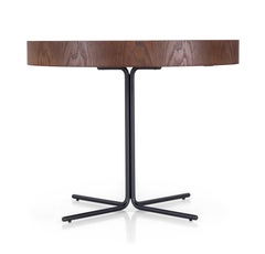 Bronze Mirror 27-Inch Top Coffee Table with Imbuia Finish – Regia Collection