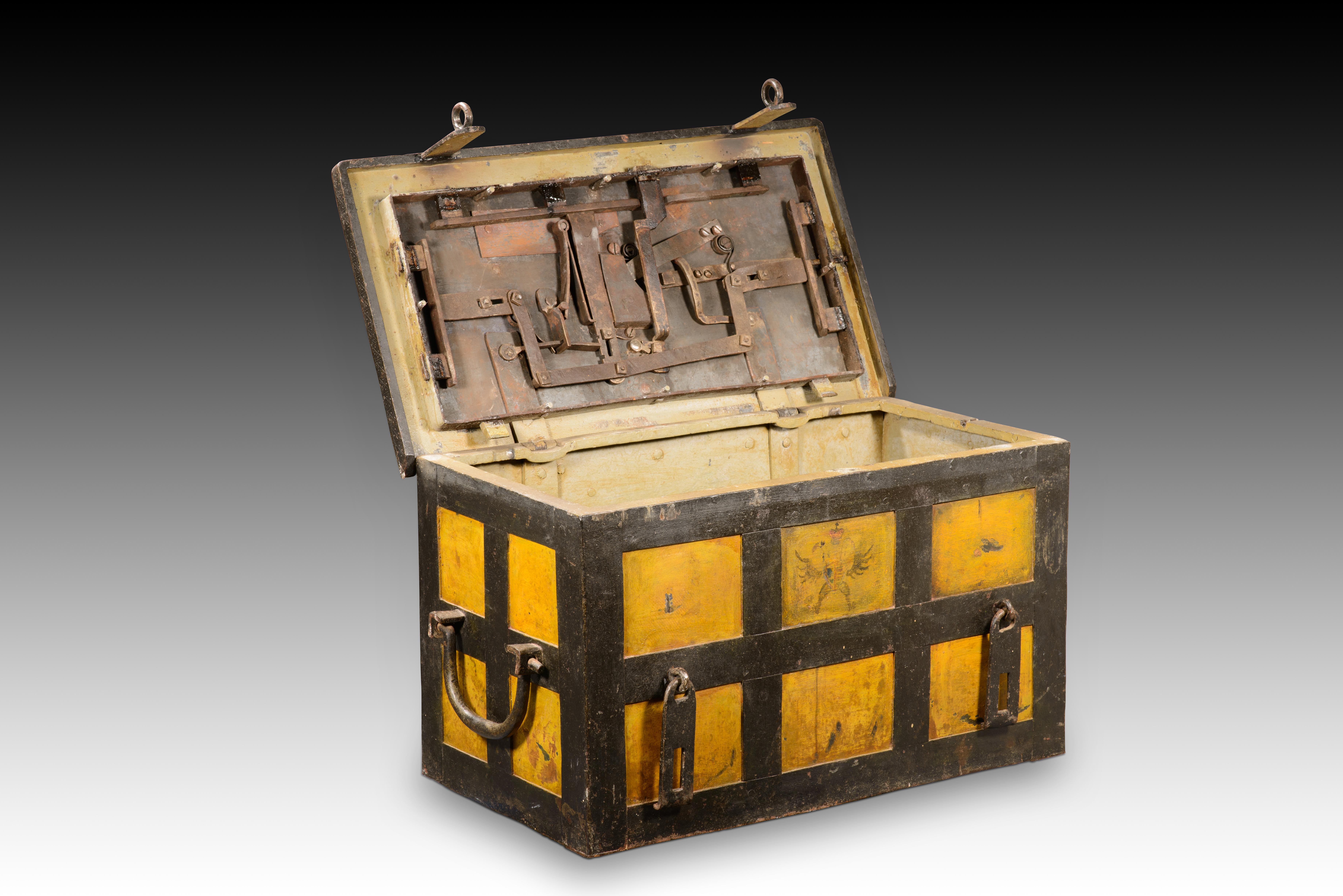 Other Regimental cash box. Iron. Possibly Germany, 18th century. For Sale
