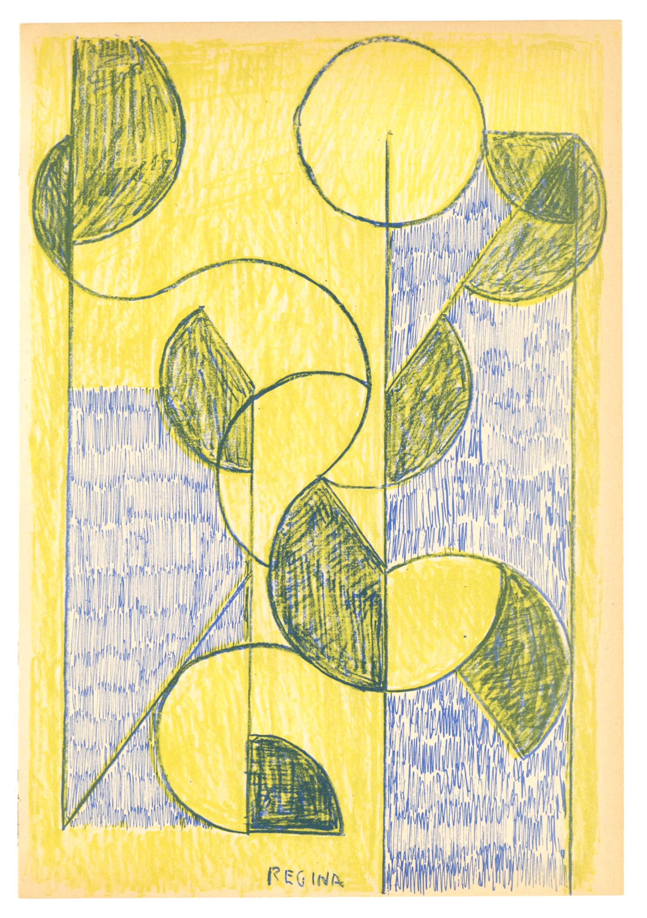 lithographie originale - Print de Regina Cassolo Bracchi