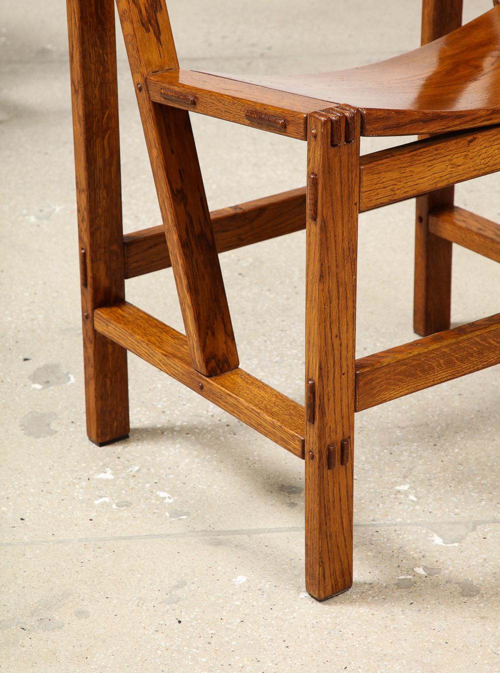Oak Regina Chairs by Giuseppe Rivadossi For Sale