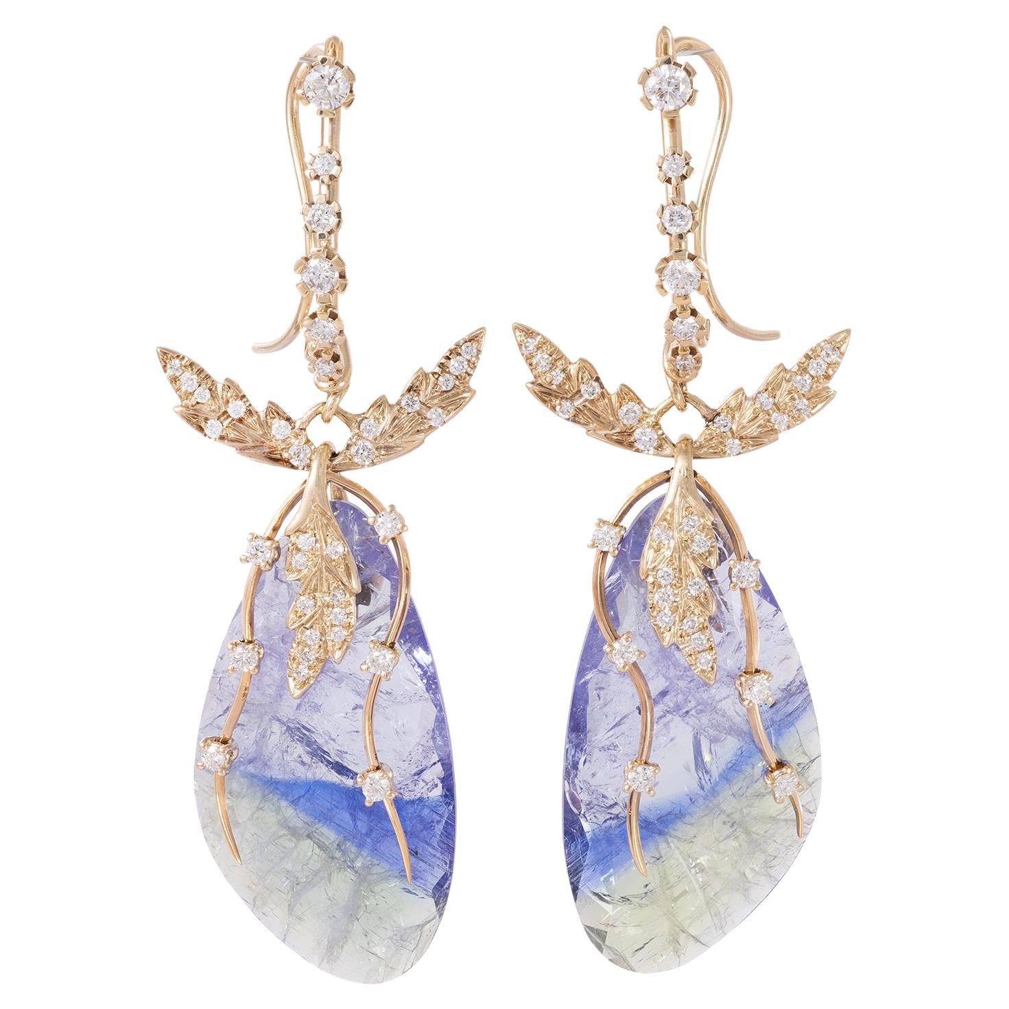 Regina Gambatesa Fly Tanzanite earrings For Sale