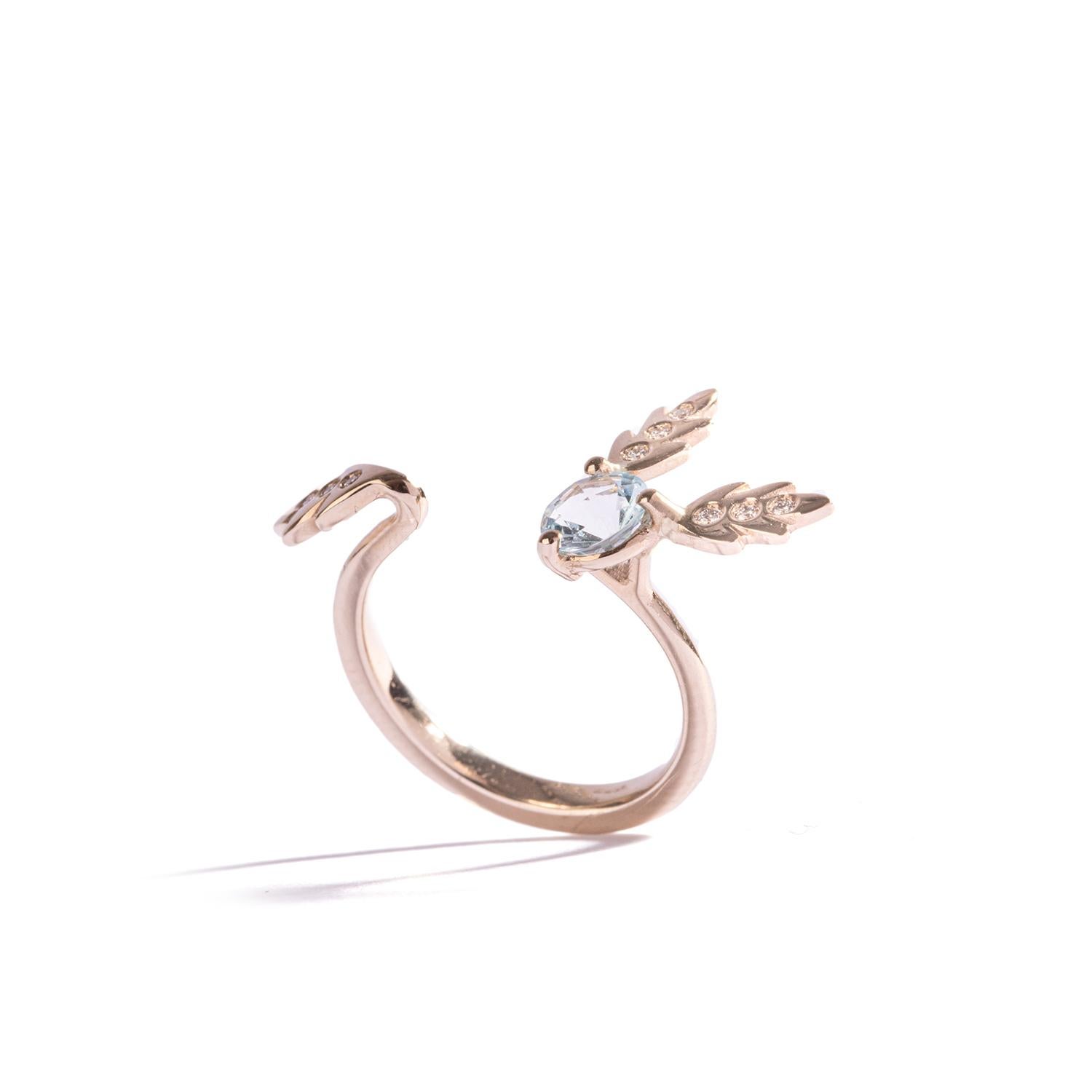 Three Leaves Ring by Regina Gambatesa at Second Petale Gallery

About the Gemstones:

Gold 18 kt, white gold
Diamonds ct. 0,07
Blue Topaz

ABOUT the CREATOR
REGINA GAMBATESA : AN ARTIST OF SPIRIT AND FORM
Regina Gambatesa is a jewelry artist who