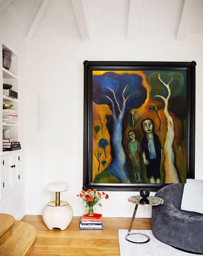 Same Way Home by Regina Noakes captures the mysticism of our environment. Forever nodding to the influence that her heritage has on her work and life, the floral and dream-like palette creates an atmosphere that is undeniably female using an
