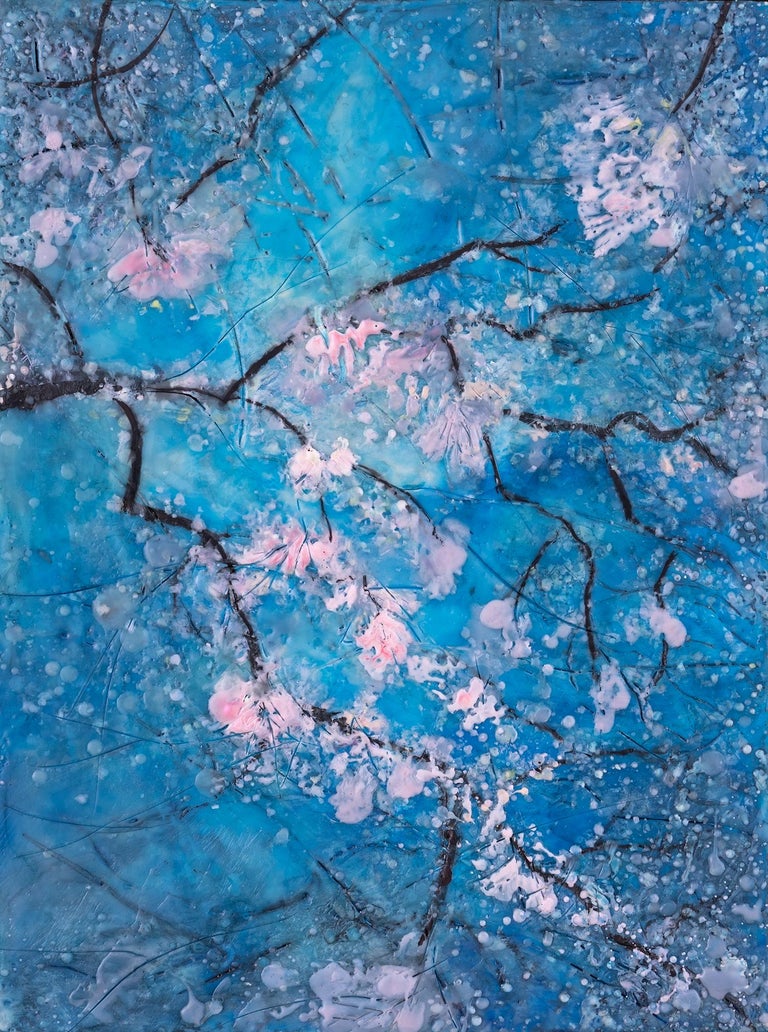 Cherry Blossom Painting Abstract
