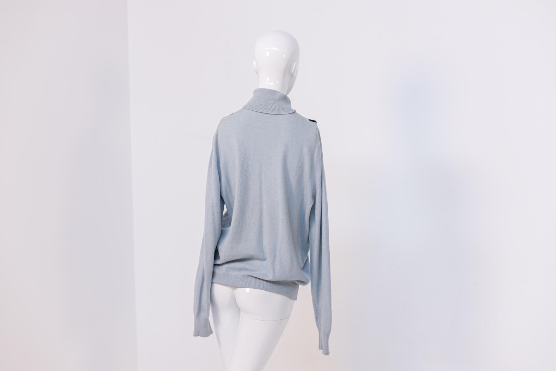 Gray Regina Schrecker Cashmere Rhombus Sweater For Sale