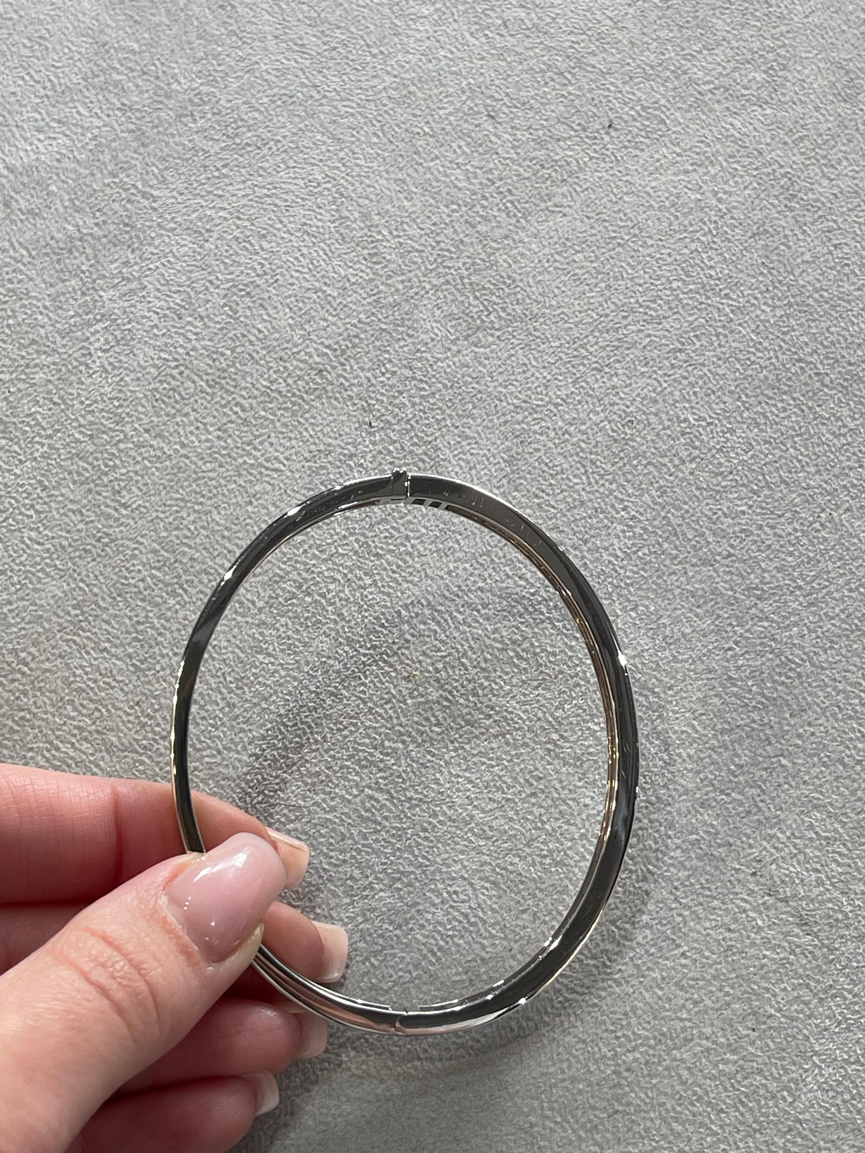 da uomo o donna Regina - Bracciale in oro bianco con diamanti bianchi in vendita