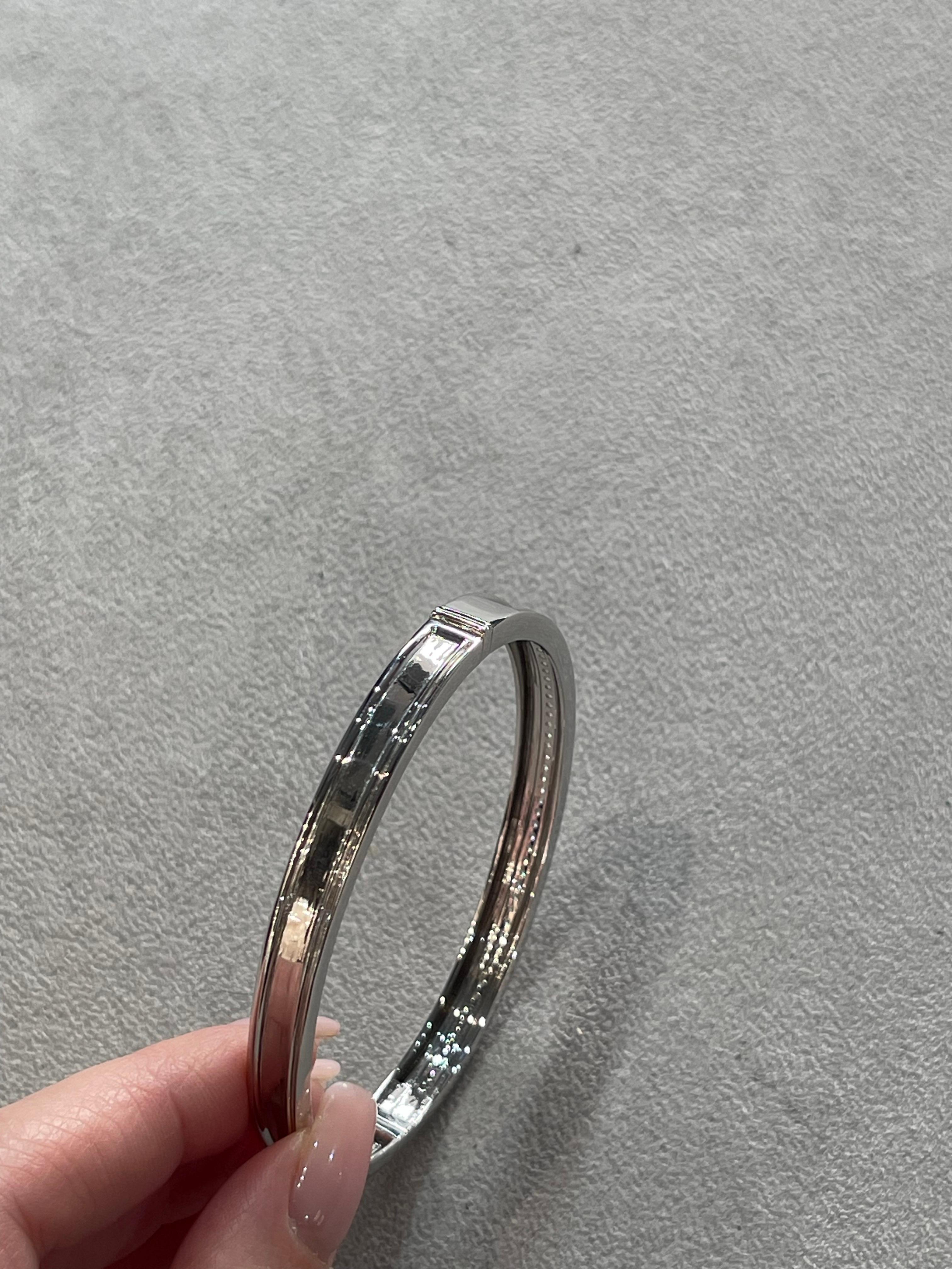 Regina - Bracciale in oro bianco con diamanti bianchi in vendita 2