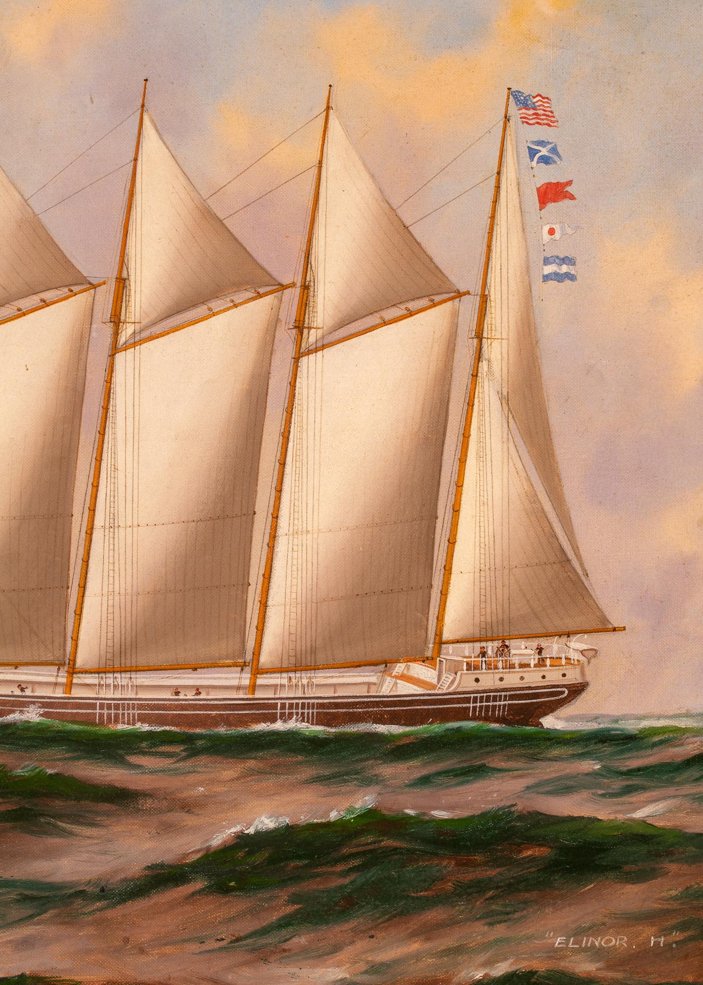 five masted schooner