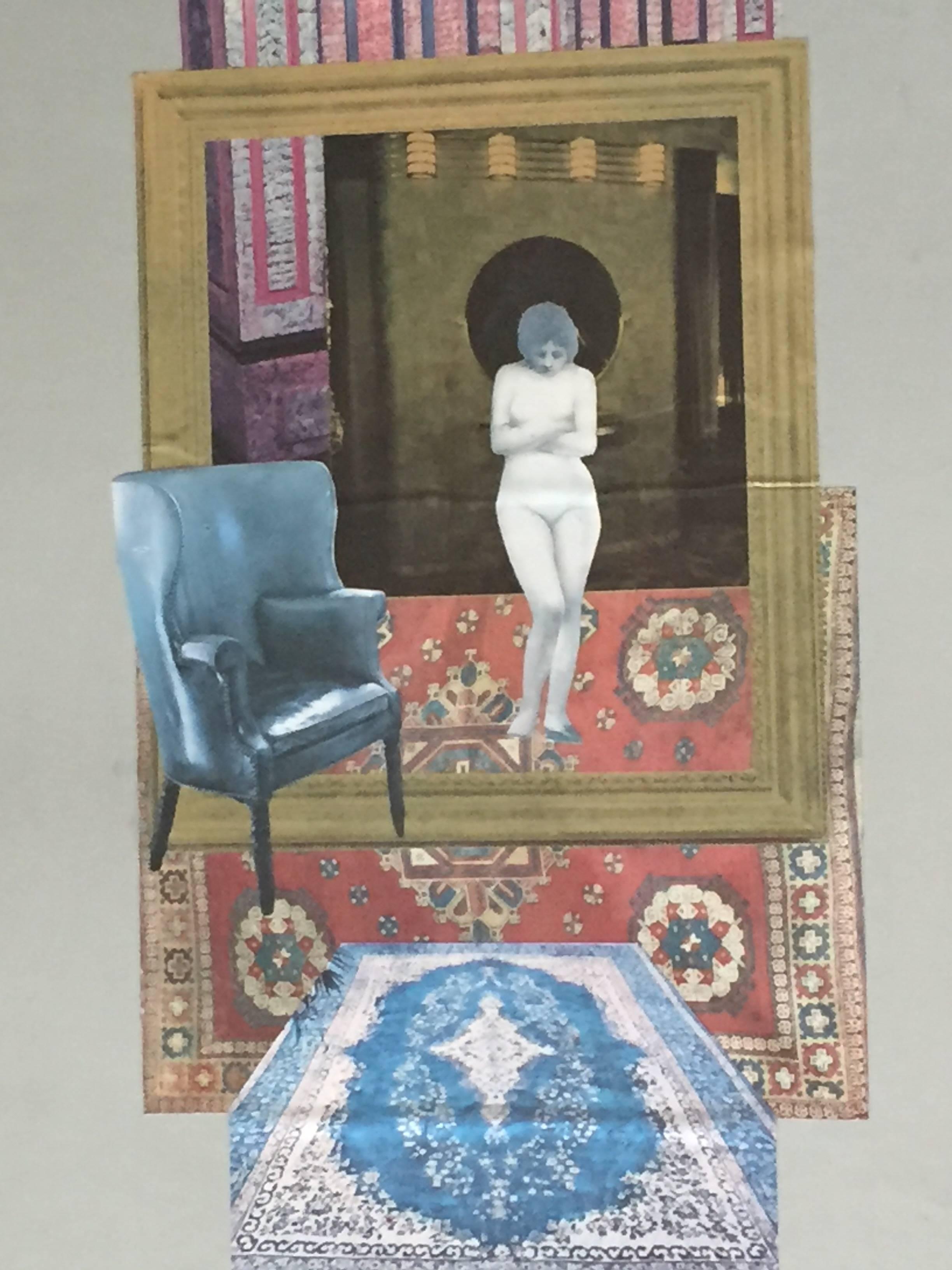 Geruchte (Rumors, Referring to Persecution of Jews) Original Collage - Assemblage Mixed Media Art par Reginald Case