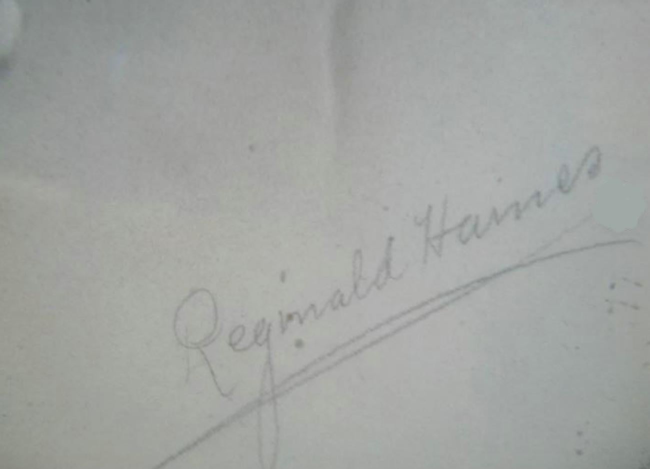 English REGINALD HAINES (1872-1942) - Signed British Military Portrait in Gilt Frame For Sale