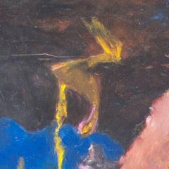 "A Bright Sunny Night, " Oil Pastel on Board signed on Verso by Reginald K. Gee