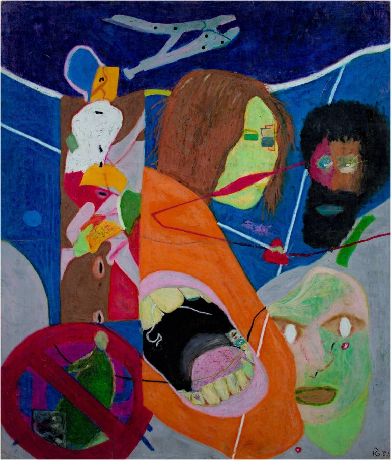 Reginald K Gee I Don T Know Either Oil Pastel On Canvas