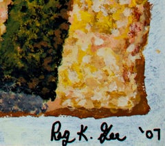 "Nota persistente", Acrílico original sobre tabla de lienzo Retrato de Reginald K. Gee