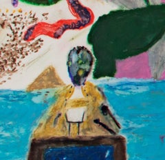 "Please Don't Offer Me Billions or Rivers, Rifles, Roigs & Rogues..." Oil Pastel