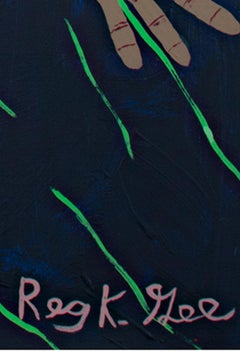 "And I Think Of Yoouu..Night and Daaayyyy.." Acrylic on Canvas by Reginald K Gee