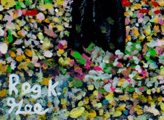 "Bland Impressions of Easy Park (The Fall Collection), " Acrylic signed by Gee