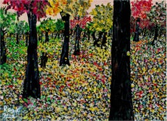 "Bland Impressions of Easy Park (The Fall Collection), " Acrylic signed by Gee
