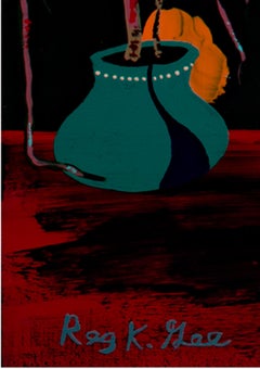 "Laura's Grammy Performance Live at Ovation Theatre, " Acrylic on Canvas signed