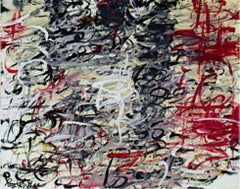 "Spirit Flow, " Abstract Acrylic on Canvas signed by Reginald K. Gee