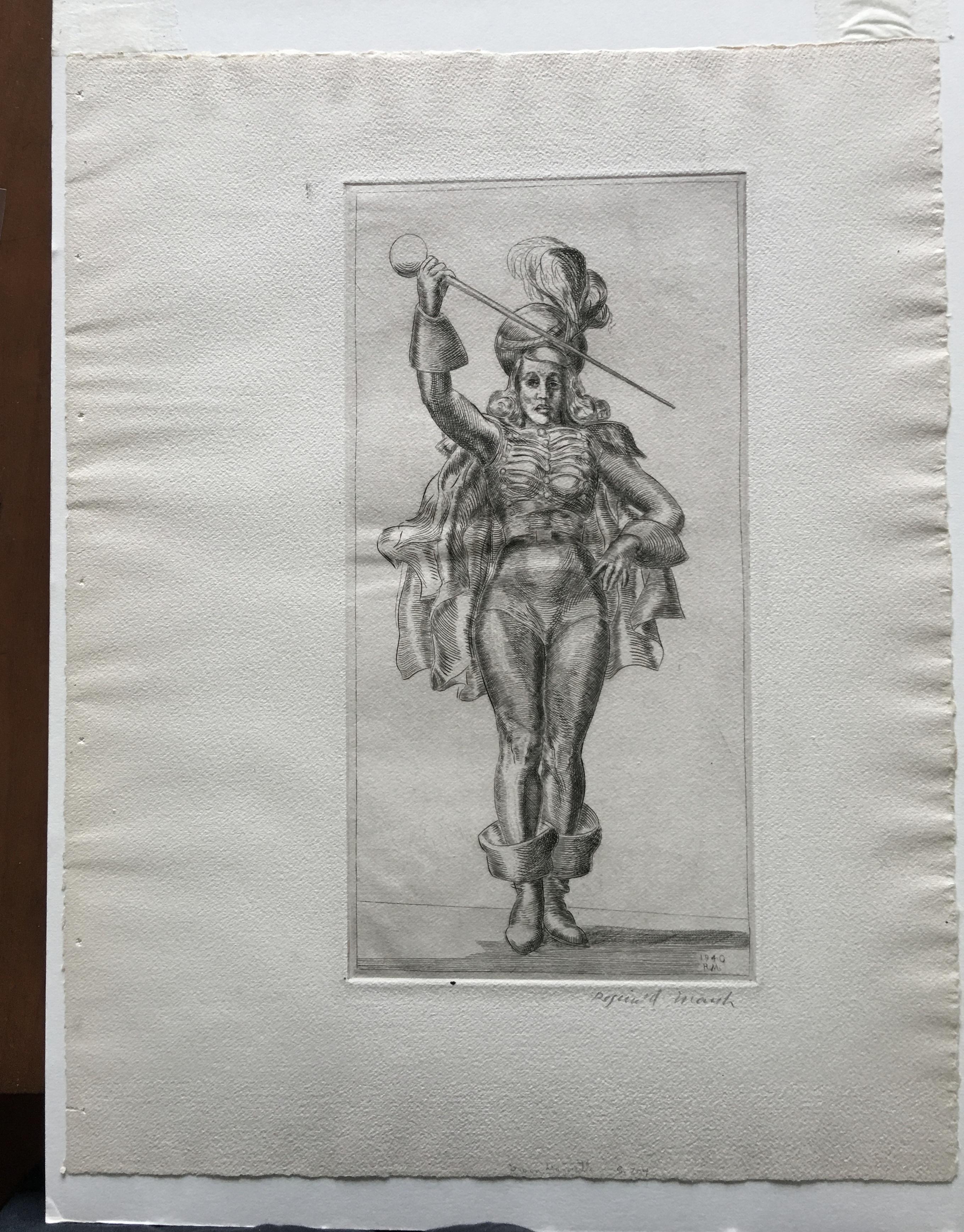 Drum Majorette - Print by Reginald Marsh