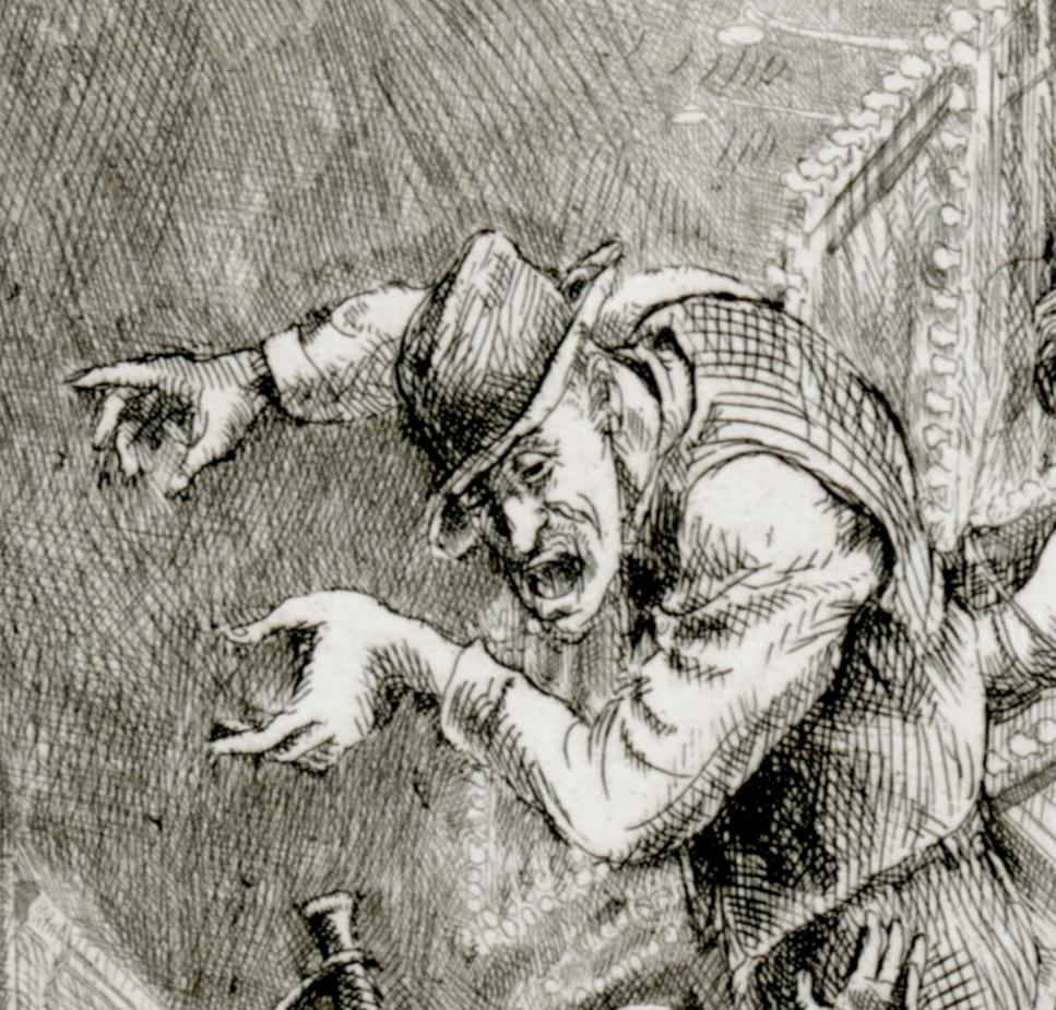 The Barker - Print by Reginald Marsh