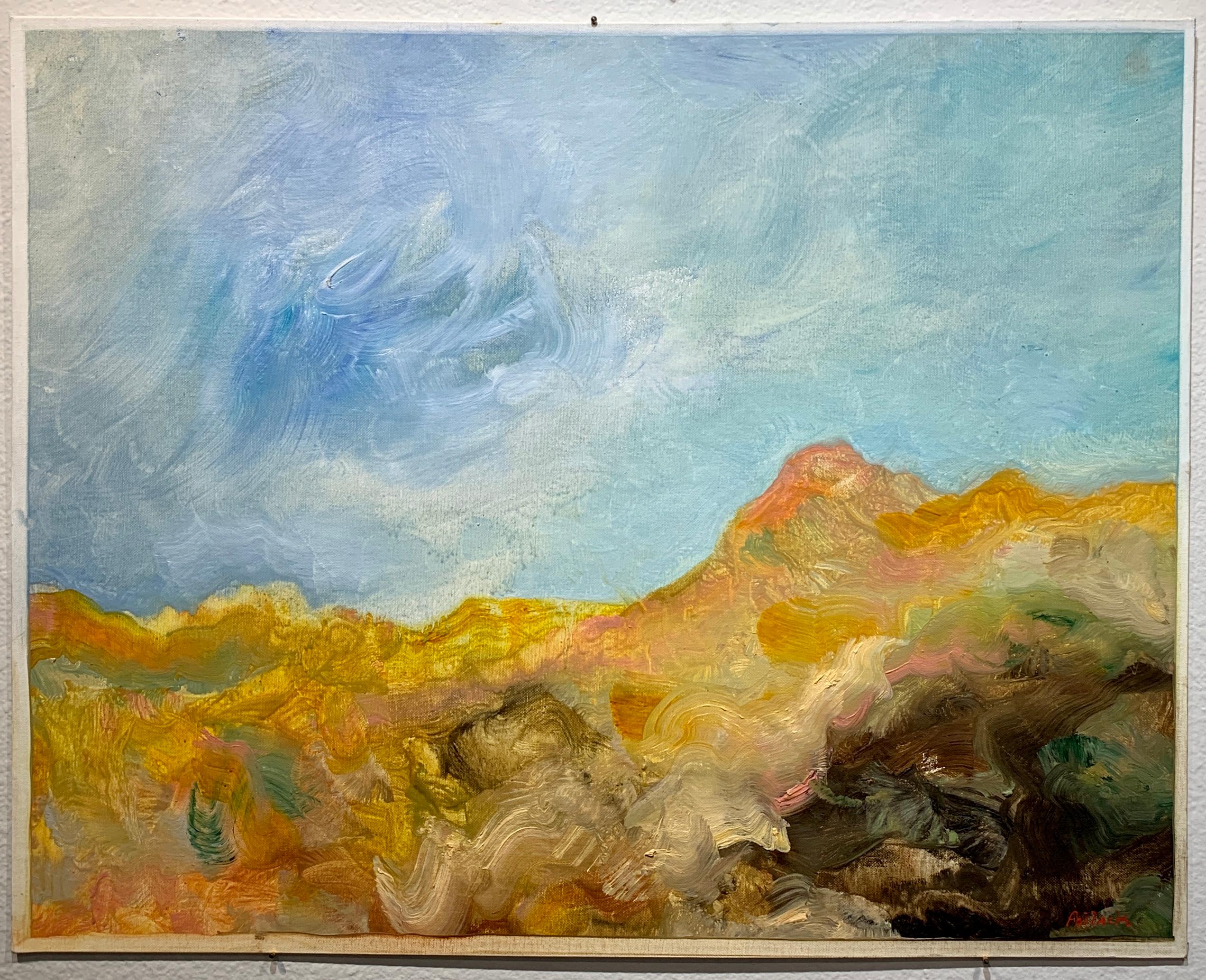Golden Desert - Painting by Reginald Pollack