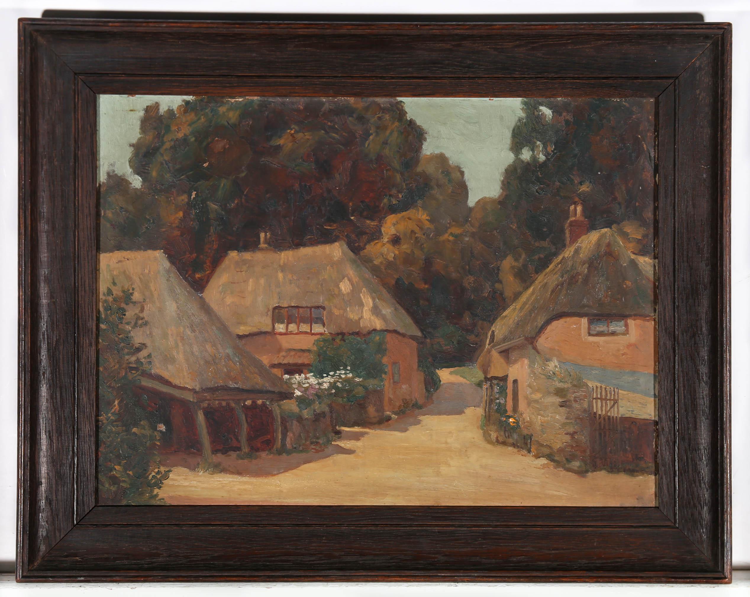 Reginald St. Clair Marston (1886-1943) - Framed Oil, Cockington Forge For Sale 1