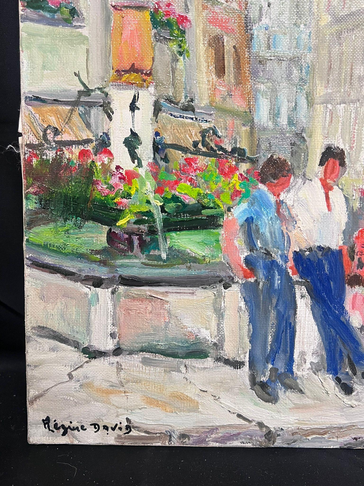 Lausanne
signed by Regine David (female French artist, 1910-2018)
oil painting on canvas, unframed
measures: 18 x 13 inches
condition: the painting is in very sound and presentable condition and certainly very original. It had previously been stored