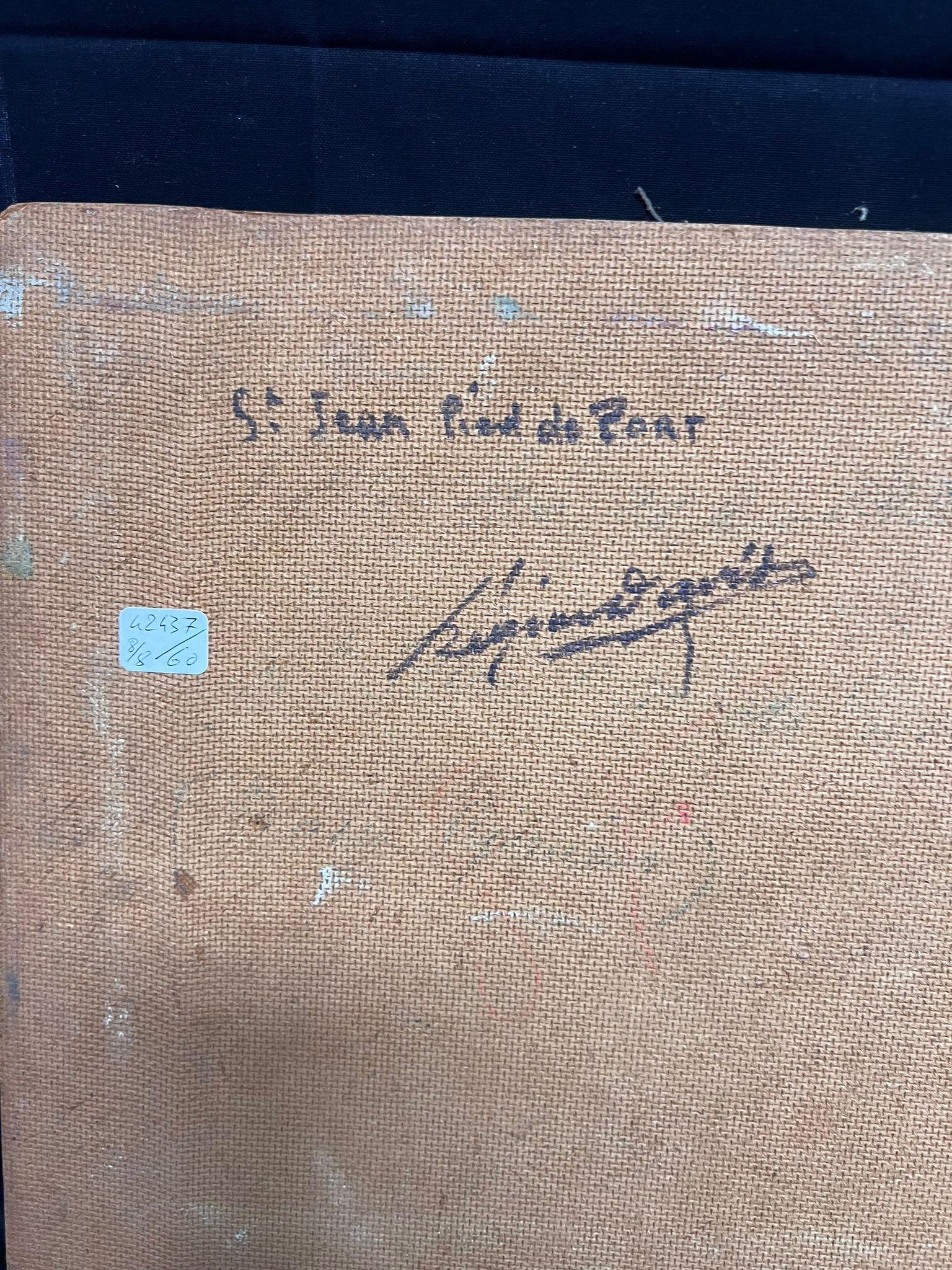 1950's Französisch Post-Impressionist Öl St Jean Pied de Port Pyrenäen Baskische Townes im Angebot 3
