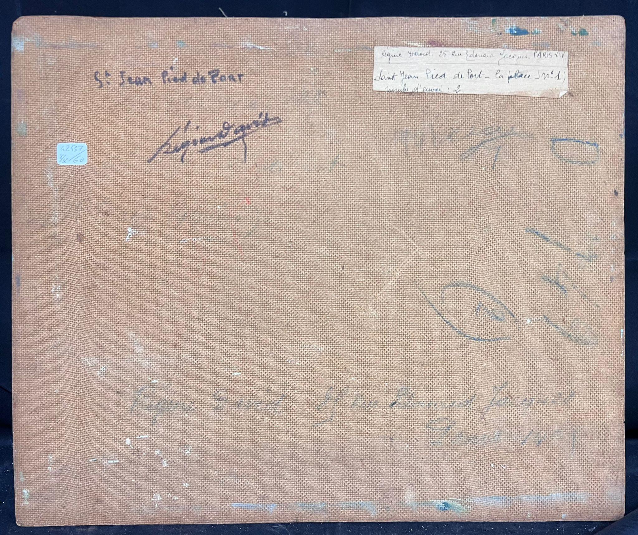 1950's Französisch Post-Impressionist Öl St Jean Pied de Port Pyrenäen Baskische Townes im Angebot 4