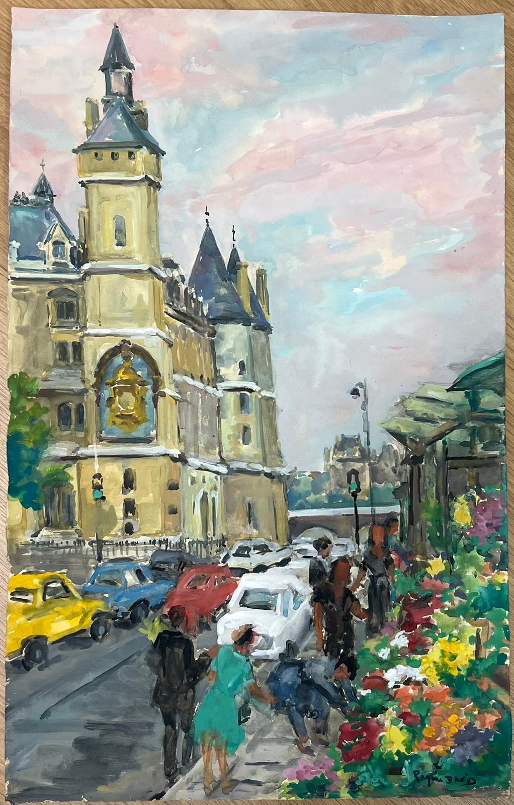 Scena di strada parigina
firmata da David David (artista francese, 1910-2018)
pittura a guazzo su carta d'artista, senza cornice
ansimante: 20 x 12,5 pollici
iscritto al verso
condizioni: Questo dipinto è in condizioni eccellenti, con colori vivaci
