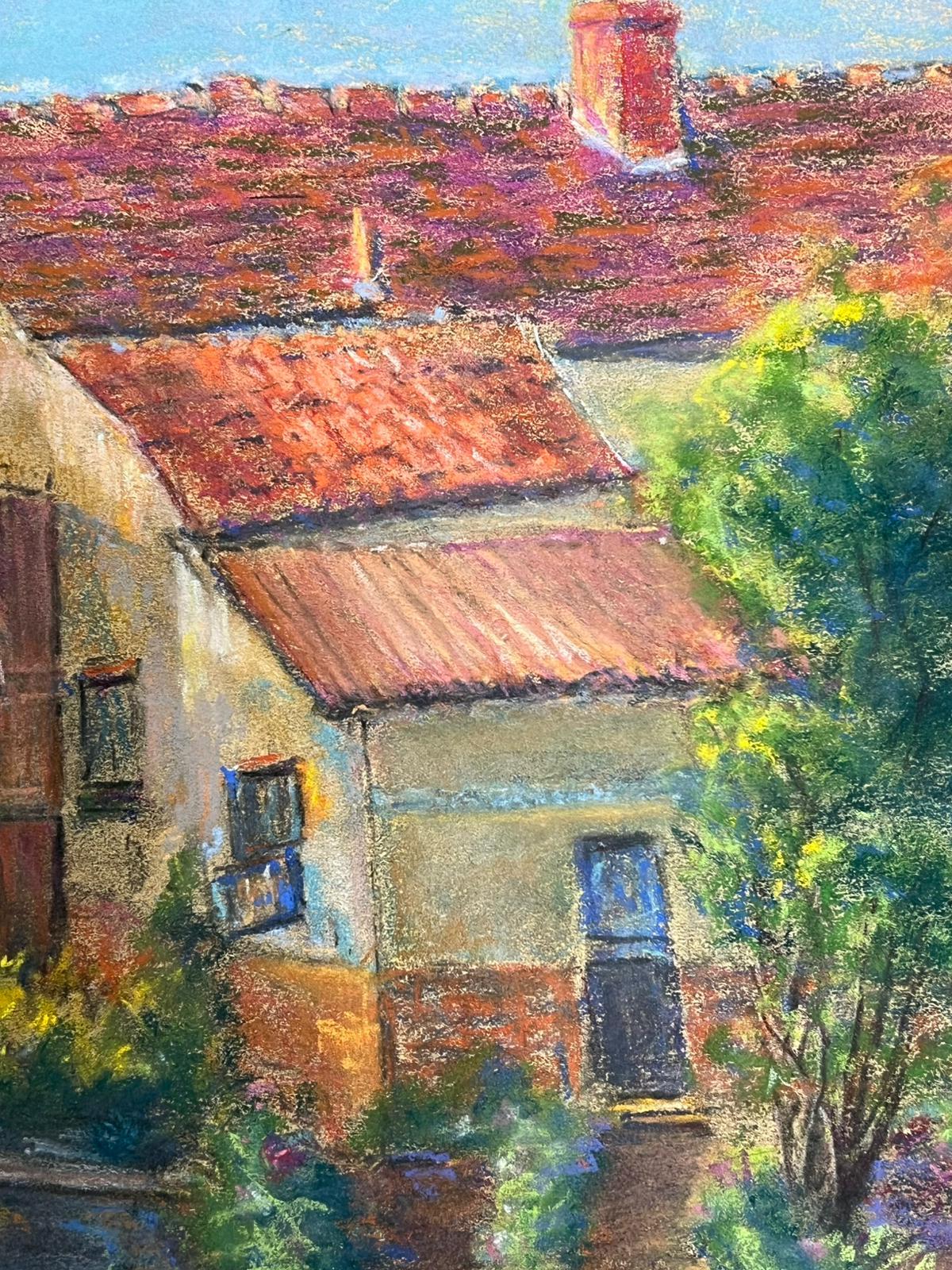 Incantevole scena di mulino ad acqua con fogliame lussureggiante e vibrante paesaggio pastello - Painting Postimpressionismo di Regine David