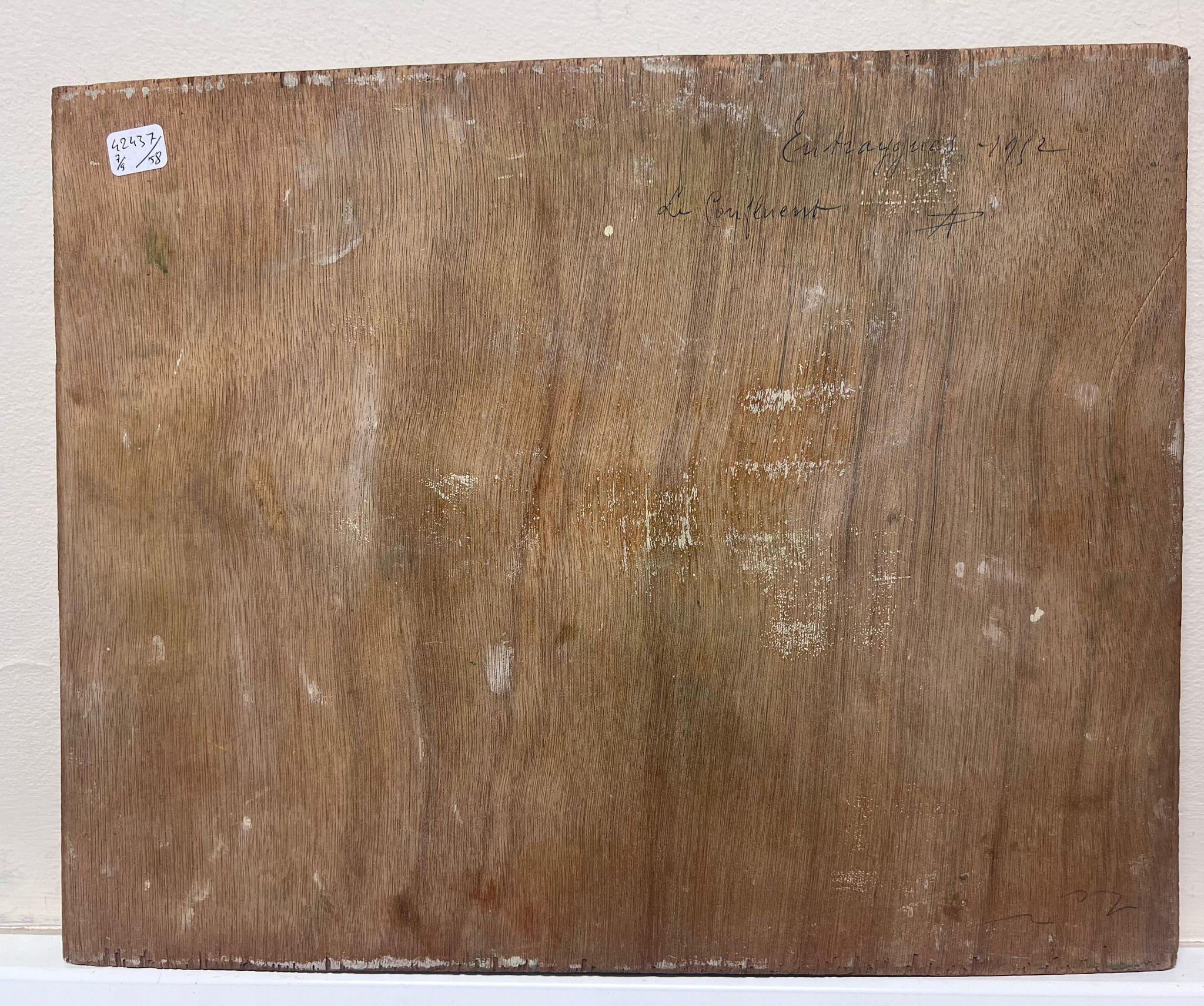 Mediados del siglo XX, década de 1950, óleo francés postimpresionista Paisaje del desfiladero del río Green en venta 2