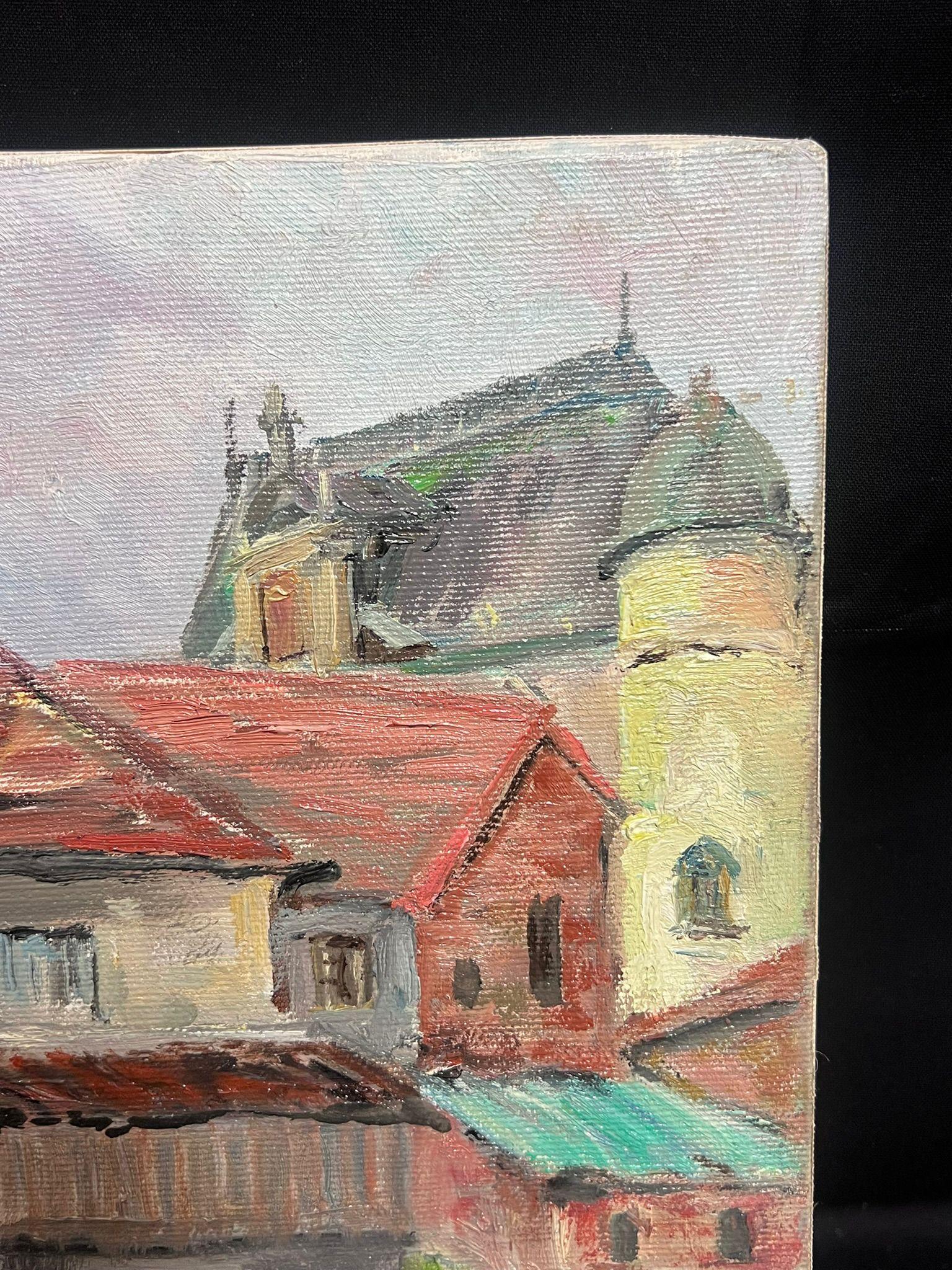 Roanne (Frankreich)
signiert von Regine David (französische Künstlerin, 1910-2018)
Ölgemälde auf Leinwand, ungerahmt
Maße: 10,5 x 16,5 Zoll
Zustand: Das Gemälde ist in einem sehr guten und vorzeigbaren Zustand und sicherlich sehr original. Es wurde