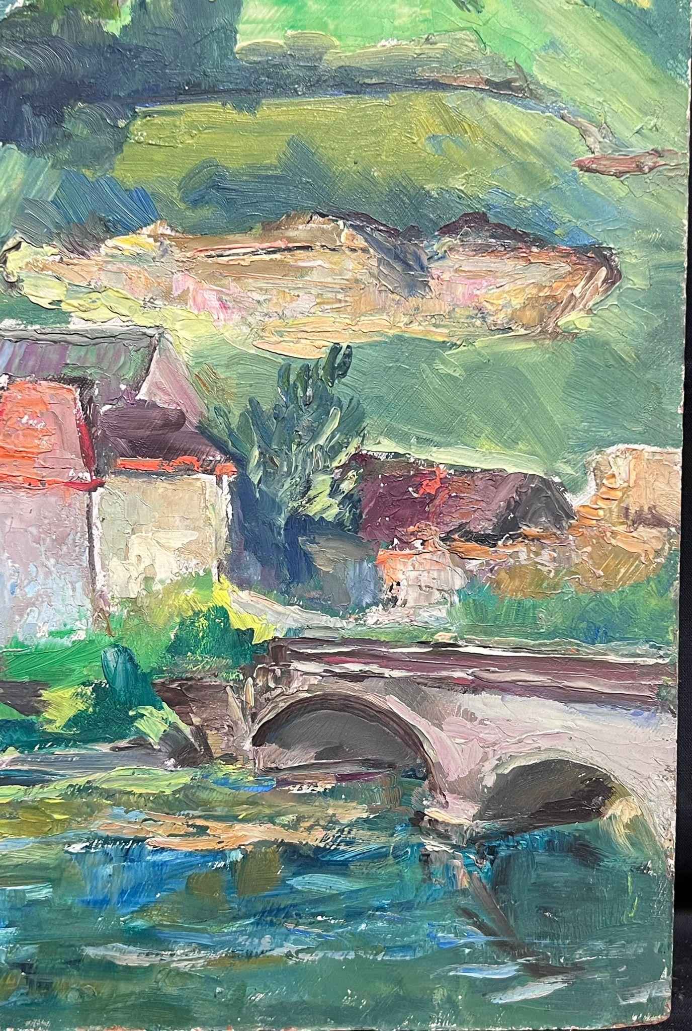 Vista sulle Alpi
di David David (artista francese, 1910-2018)
dipinto a olio su tavola, senza cornice
misure: 18 x 12 pollici
condizioni: il dipinto è in condizioni molto sane e presentabili e sicuramente molto originale. In precedenza era stato