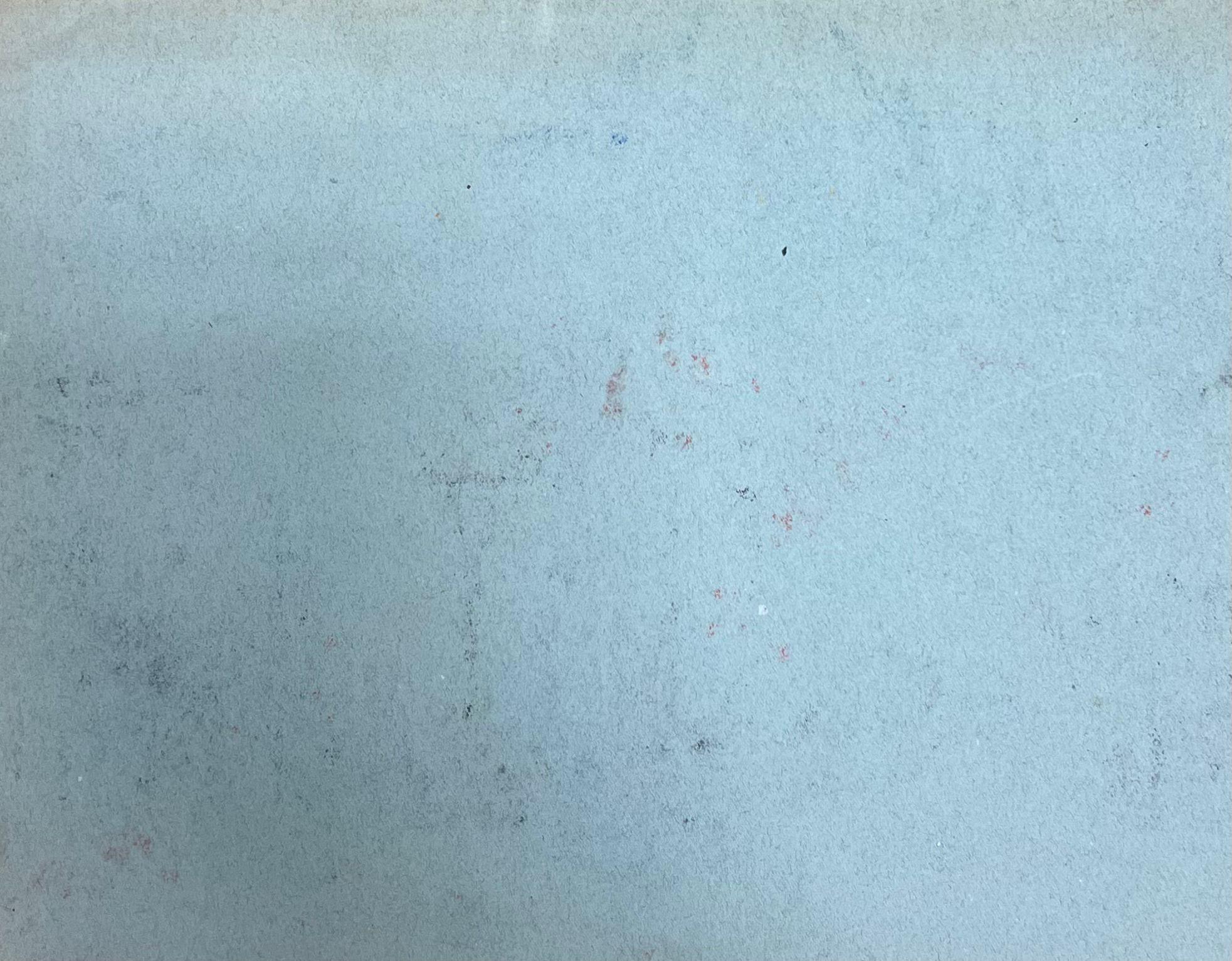 Charmante pastellfarbene Zeichnung zweier Frauen in einem ruhigen Parksitz aus der Mitte des 20. Jahrhunderts (Post-Impressionismus), Painting, von Regine David