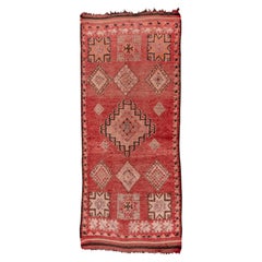 Regional Design Moroccan Village Rug in Light Pinot Noir with Salmon Accents