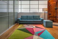 "Regions - Neutral" / 6' x 9' / Hand-Carved Wool Rug