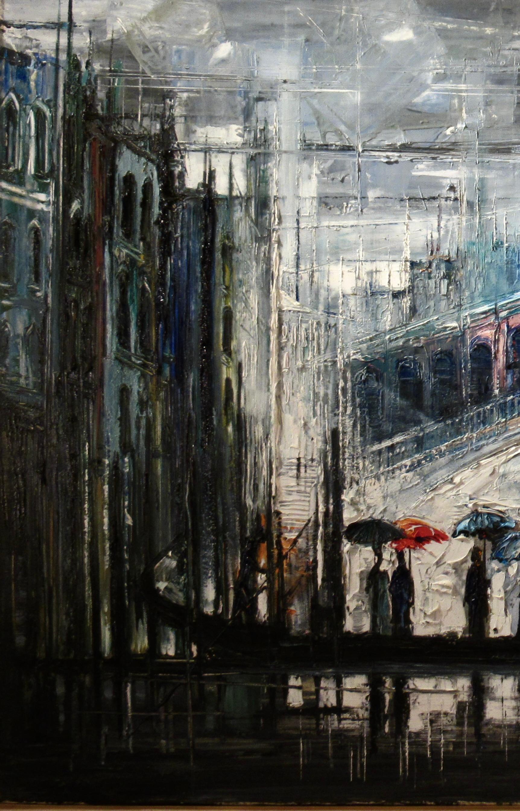 Venice - Impressionist Painting by Regis Bouvier de Cachard