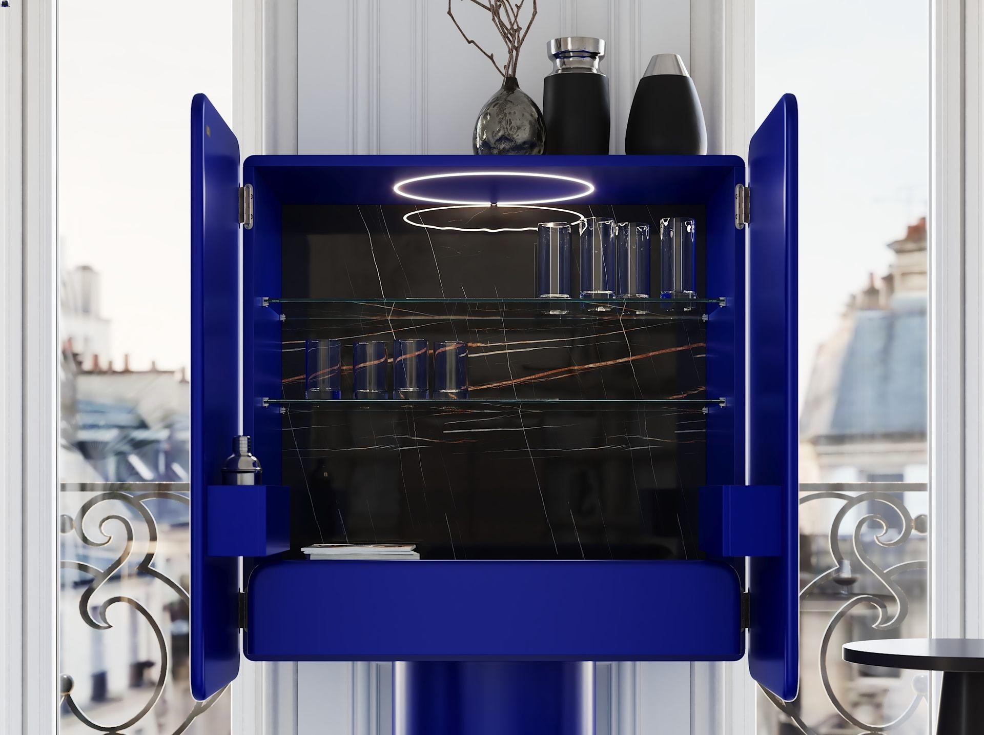 Meuble de bar ultramarine REGIS en vente 2