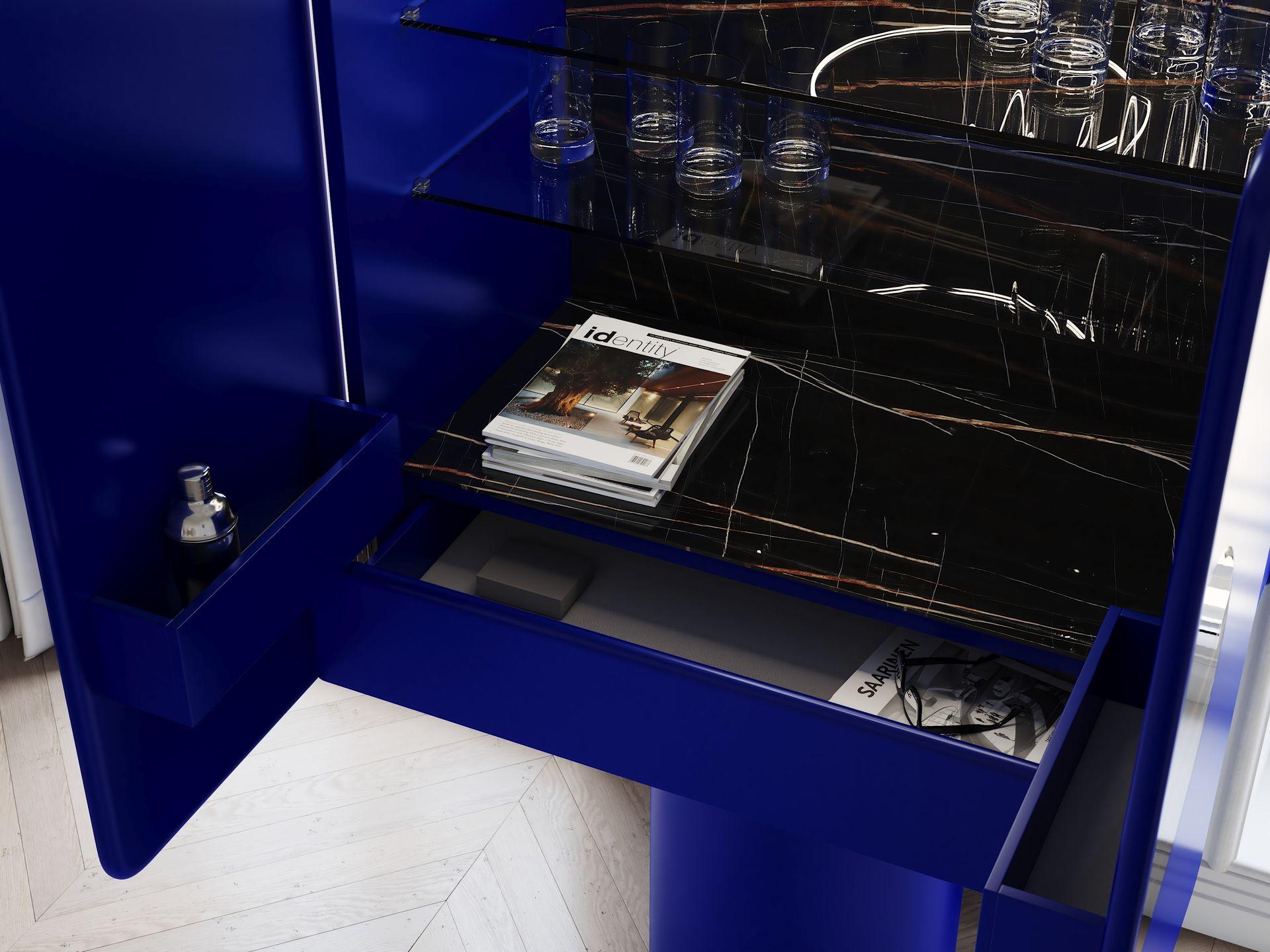 Meuble de bar ultramarine REGIS en vente 3