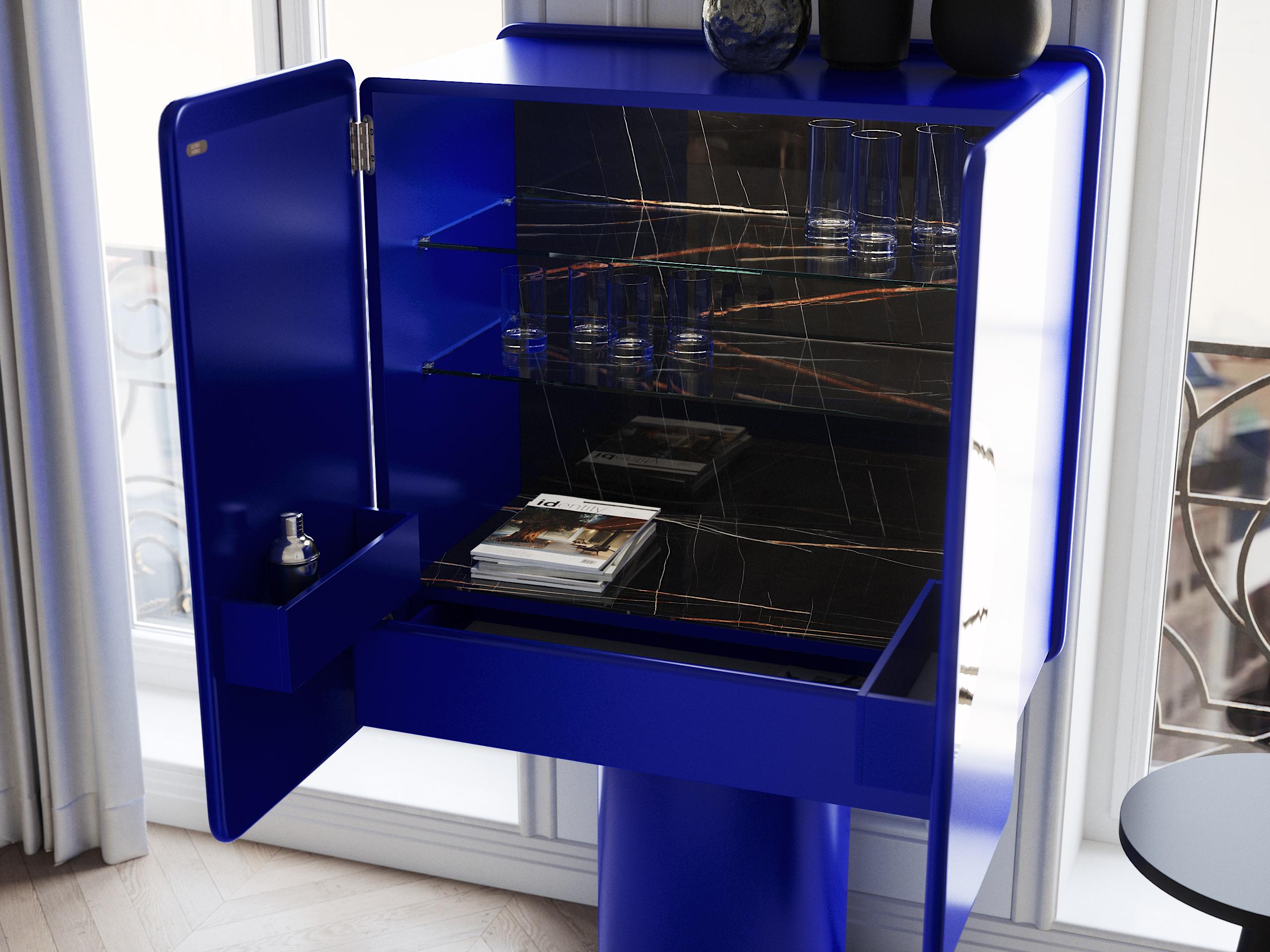 Meuble de bar ultramarine REGIS en vente 4