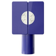 Ultramarine Blue Ceramic Cabinet with Two Doors on Cylinder Base by Ultramobili